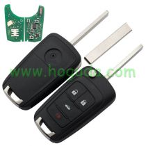For Buick, for Chevrolet， for Opel,  3+1 button remote key with 433Mhz ID46 PCF7937E (PCF 7941E) Chip