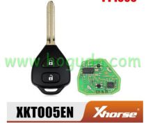 For Xhorse XKTO05EN Wired Universal Remote Key for Toyota Style Flat 2 Buttons