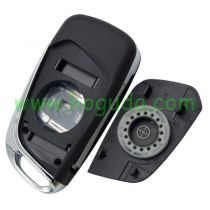 Original for Citroen 3 button modified flip remote key blank with HU83 407 Blade- 3Button -Trunk- With battery place (No Logo) used for model New DS remote control 