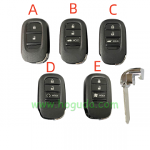 For Honda Smart key for Honda CRV Civic Accord ,please choose the key style