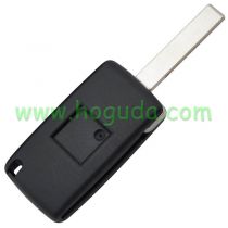For Peugeot ASK 2 button flip remote key with HU83 407 blade 433Mhz PCF7941 Chip (Before 2011 year)