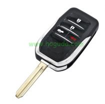 For Toyota 3+1 button Modified Flip Car Key Shell with TOY43 blade