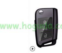 For VW protective key case black or red color, please choose black color