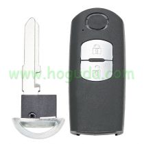 For Mazda 2 button keyless Smart remote key with 315MHz FSK PCF7953P / HITAG PRO / 49 CHIP FCC ID: WAZSKE13D01 Model: SKE13D-01 