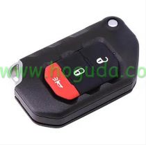 For Jeep Wrangler Remote key 3 Button ASK 433MHz Folding Remote Key SIP22 PCF7939M / HITAG AES / 4A CHIP FCC ID:OHT1130261 OE #:68416784AA