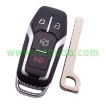 For Ford  3+1 button remote key shell with Hu101 blade