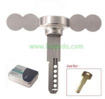 Stainless steel solid material home door key for KALE KILIT lock head