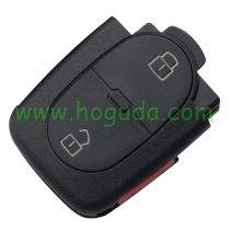 For VW 2+1 button remote key blank with panic  (1616 battery Small battery)