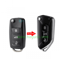For VW 202AD Modified 3 button Remote Key Shell high quality