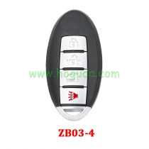 KEYDIY Remote key 4 button ZB03-4 smart key for KD900 URG200 KD-X2