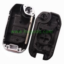 For Peugeot 3 button remote key blank with HU83 blade without logo
