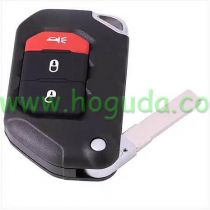 For Jeep Wrangler Remote key 3 Button ASK 433MHz Folding Remote Key SIP22 PCF7939M / HITAG AES / 4A CHIP FCC ID:OHT1130261 OE #:68416784AA