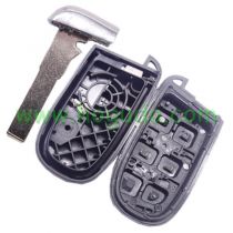 For Chrysler 3+1 button flip remote key shell with Key Blade