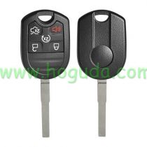 For Ford 5 buton remote key shell with HU101 key blade enhanced version