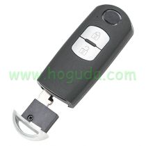 For Mazda 2 button keyless Smart remote key with 315MHz FSK PCF7953P / HITAG PRO / 49 CHIP FCC ID: WAZSKE13D01 Model: SKE13D-01 