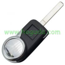 For Peugeot 3 button flip remote key blank with VA2 & 307 blade