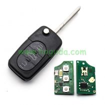 For Audi 3 button remote key with  big battery  434MHZ  the remote control model is 4D0 837 231 A 434MHZ