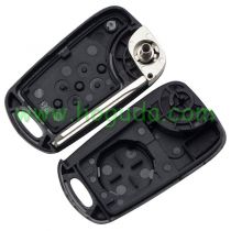 For KIA 3 button flip remote key blank with Right Blade