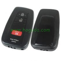 For Toyota 2+1 button remote key blank can put vvdi toyota smart pcb card