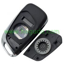 Original For Peugeot 3 button modified flip remote key blank with VA2 307 Blade- 3Button -Trunk- With battery place