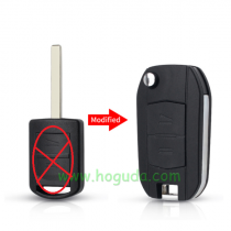 For Opel 2 button modified remote key blank with 307 blade