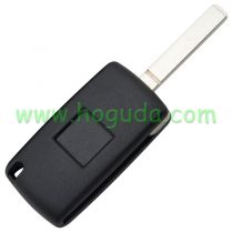 For Peugeot FSK 4 button flip remote key with VA2 307 blade 433Mhz ID46 Chip 