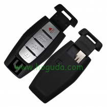 For Mitsubishi 3+1 button smart key blank with Emergency Key