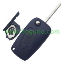 For Fiat 2 button remtoe key blank with special battery clamp Blue color  