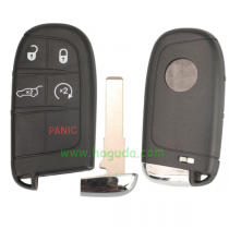 For Fiat 4+1 button remote key shell with SIP22 Blade