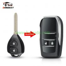 For Toyota modified 2 button key shell with TOY 43 blade