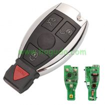For keyless go Benz NEC 3+1 button smart key with one button start remote key with 433.92/315Mhz compatibility:For benz NEC before 2013
