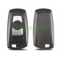 For BMW 5 series 3 button  remote key blank with Key Blade Black color