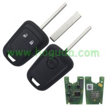 For Opel geniue 2 button remote key with 433Mhz and 7941 chip with logo