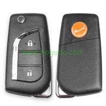 For XHORSE XKTO01EN For Toyota Style 2 button Wire Universal Remote Key