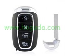For Hyundai 4 button Smart Key For Hyundai Santa Fe 433.92MHz FSK NCF29A1X / HITAG 3 / 47 CHIP FCC ID: TQ8-FOB-4F19   P/N: 95440-S2000  