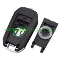 For Peugeot 3 button remote keys chip PCF 7941(TITAG2) with HU83 blade 434MHZ HELLA 5FA010 353-20 CMIIT ID:2013DJ0113   9807343377 00 