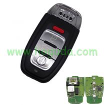 For Audi Keyless 3+1 button remote key with 315mhz 
