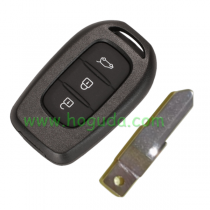 For Renault 3 button remote key blank with blade