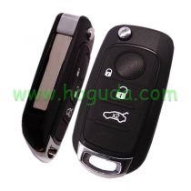 For Aftermarket Fiat Egea 500X tipo 3 button Flip remote key Megamos  AES 48 chip 433mhz SIP22 blade