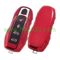 For Porsche TPU protective key case red color