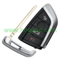 For BMW X5 4 button keyless remote key blank with Key Bade