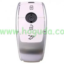 For Benz 3 Button Remote Car Key Shell Case Housing for Mercedes Benz E Class E200 E260 E300 E320 W213 2017 2018 2019 C200L E300L S320 GLC White color