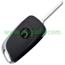 Original For Peugeot 3 button modified flip remote key blank with VA2 307 Blade- 3Button -Trunk- With battery place