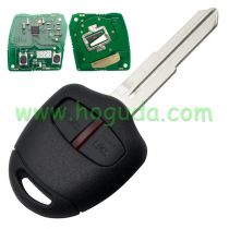 For Mitsubish 2 button remote key with Left Blade 433MHZ  with ID46 chip