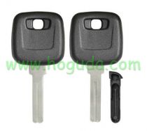 For Volvo transponder key blank Without Logo can put TPX long chip