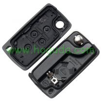 For Peugeot 4 button remote key blank with 307 blade  ( VA2 Blade -4 Button- With battery place )  (No Logo)