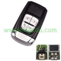 Original for Audi D4 4 button remote key with screen  868mhz