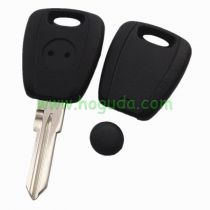 For Fiat transponder key blank black color