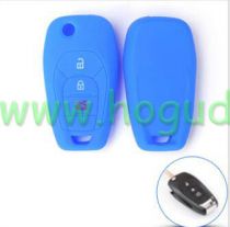 For Chevrolet 3 button silicon case (blue)