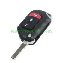 For Jeep Wrangler Remote key 3 Button ASK 433MHz Folding Remote Key SIP22 PCF7939M / HITAG AES / 4A CHIP